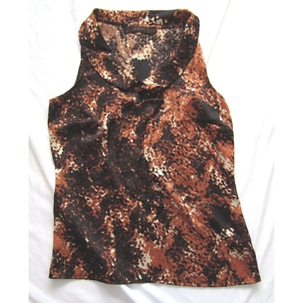 Women's‎ The Limited Polyester Shawl Collar Sleeveless Blouse Size S (WB2)